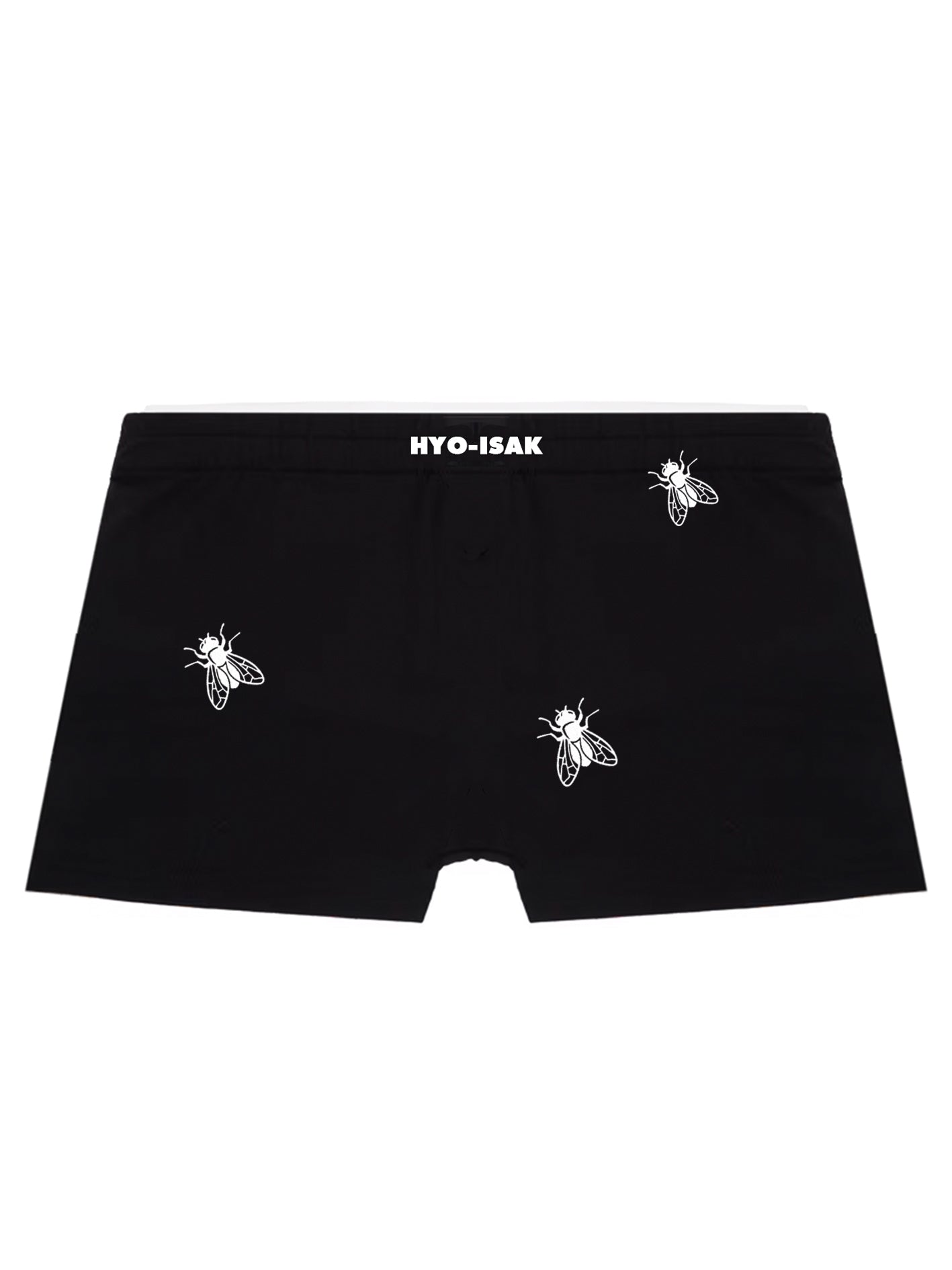 FLY COTTON BOXER SHORTS IN BLACK