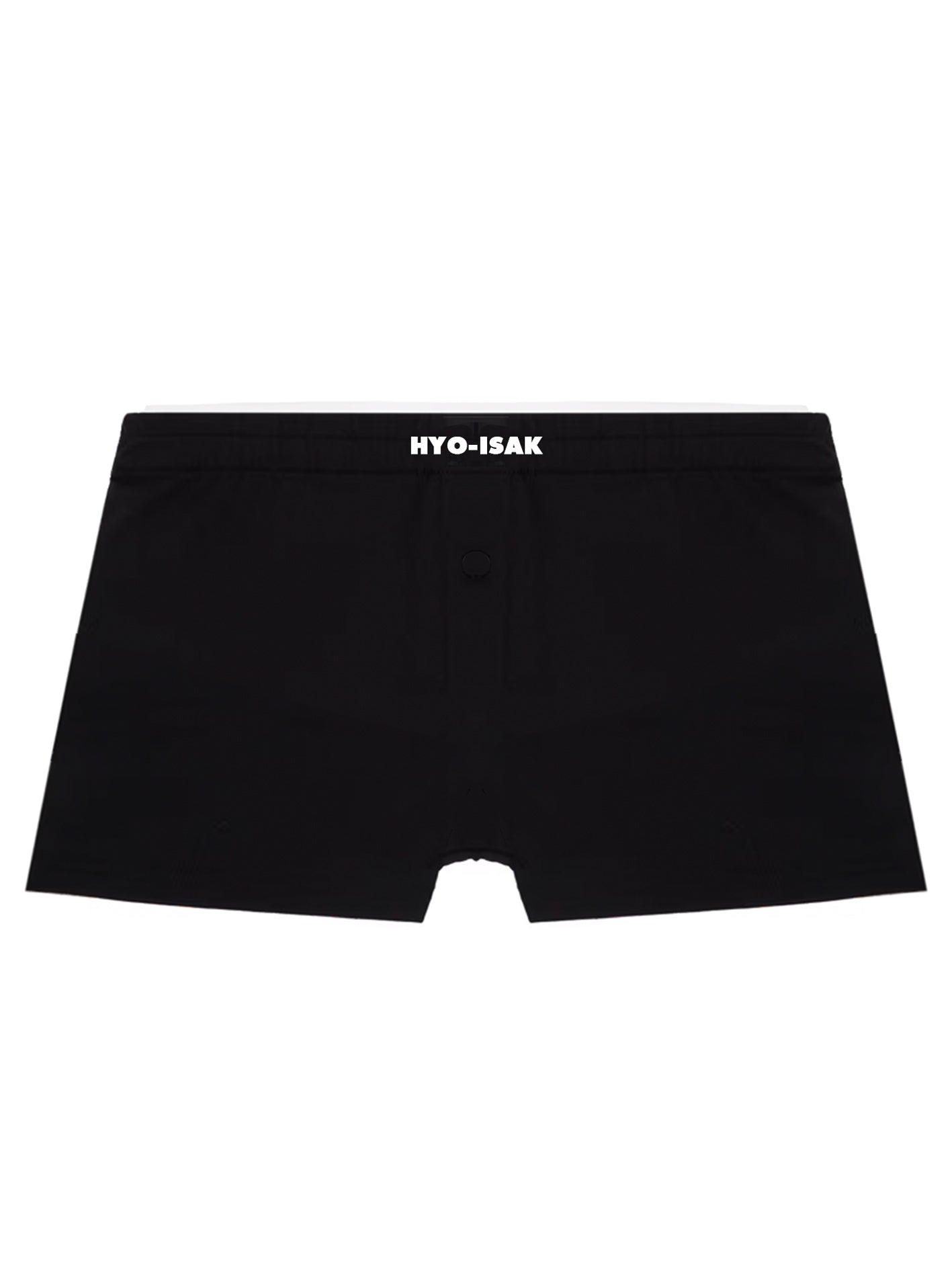 HYO-ISAK COTTON BOXER SHORTS IN BLACK